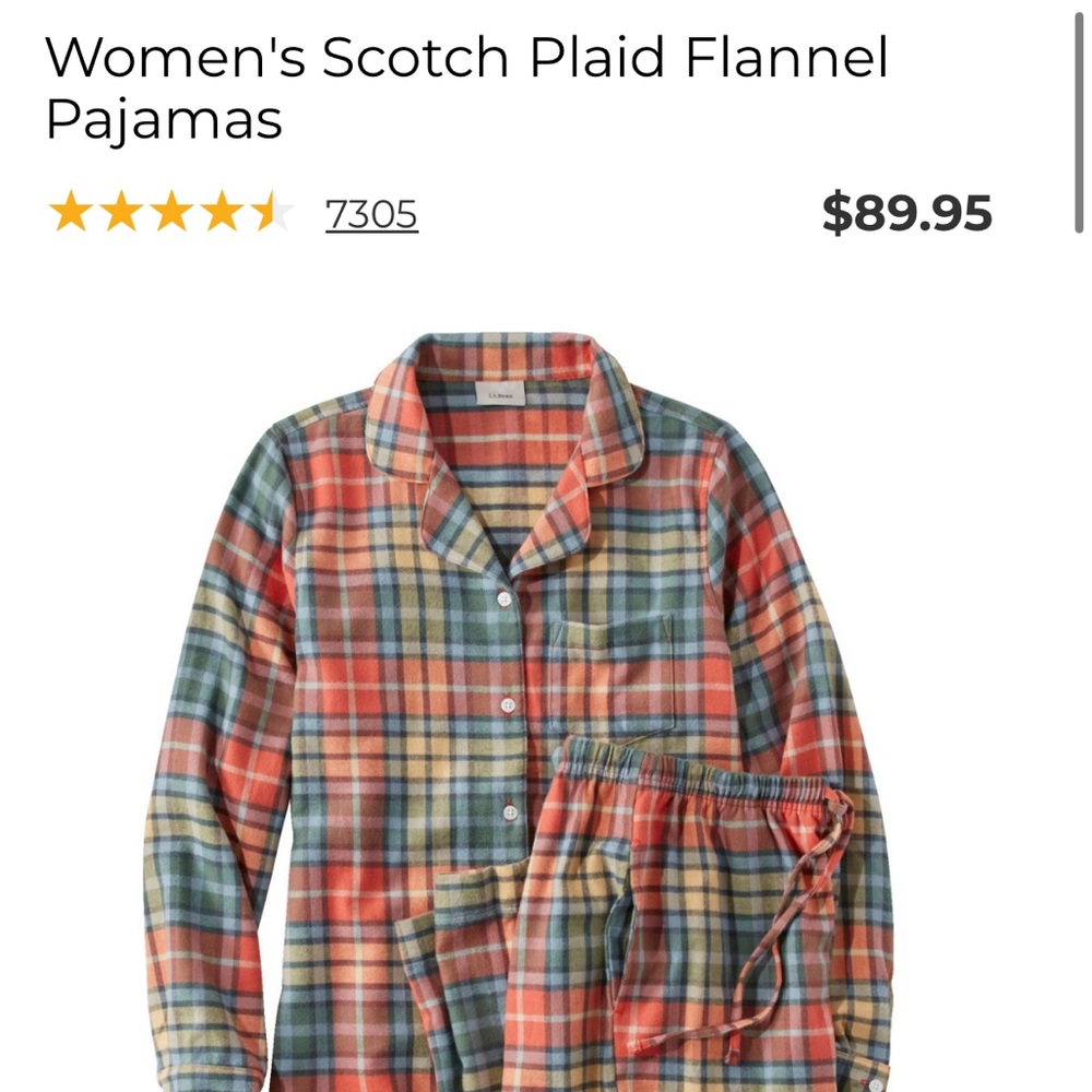 Red Plaid Flannel PJ Set - Picture 5 of 5